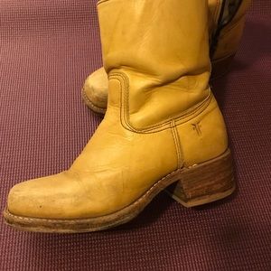 Frye boots. Yellow classic. Leather. Size 7.5